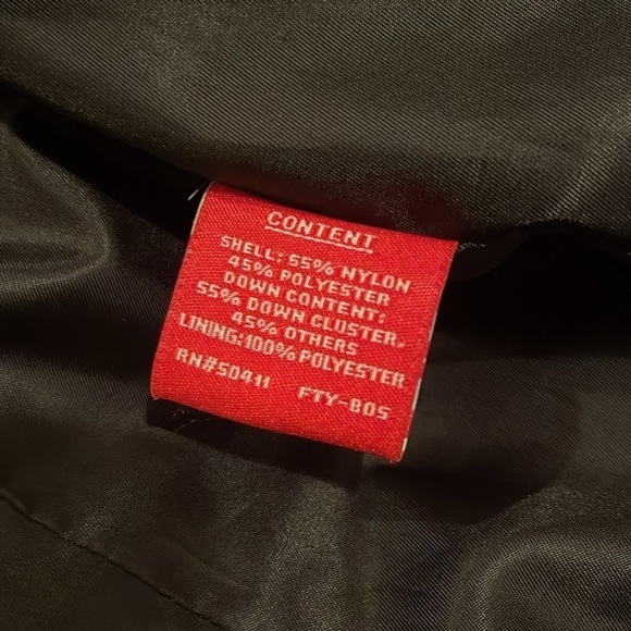 Oscar de la Renta Women's Front Zip Down Puffer Jacket Size Medium Black Winter - Picture 8 of 10